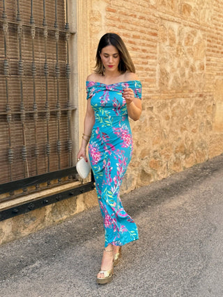Vestido midi estampado | Cloth - Alalá Moda Mujer