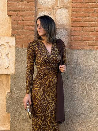 Vestido midi estampado | Dakota - Alalá Moda Mujer