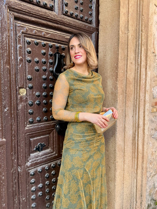 Vestido midi estampado | Fresia - Alalá Moda Mujer