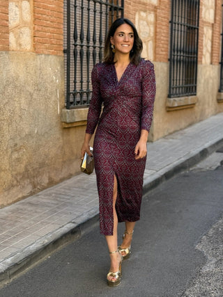 Vestido midi estampado | Michi - Alalá Moda Mujer