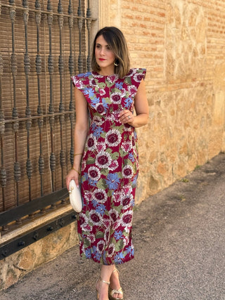 Vestido midi estampado | Ronnie - Alalá Moda Mujer
