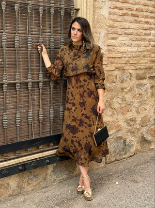Vestido midi estampado | Sephora - Alalá Moda Mujer