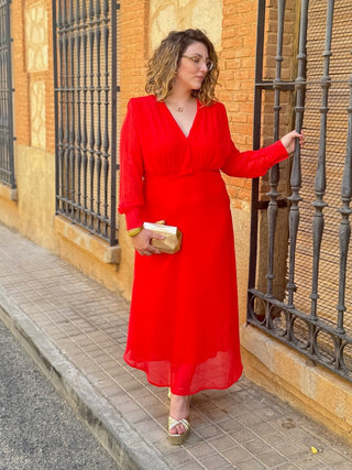 Vestido midi gasa | Tadea - Alalá Moda Mujer