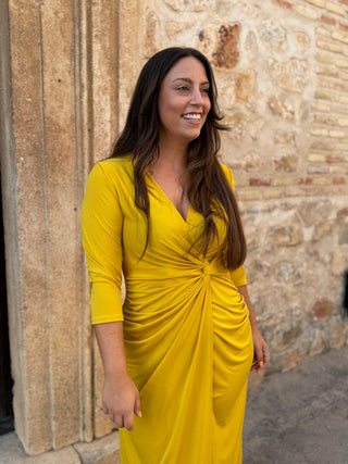 Vestido Mostaza | Telva - Alalá Moda Mujer