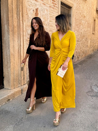 Vestido Mostaza | Telva - Alalá Moda Mujer
