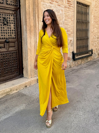 Vestido Mostaza | Telva - Alalá Moda Mujer