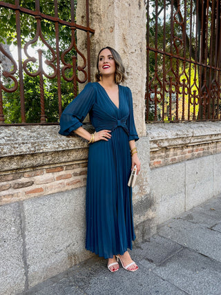 Vestido nudo azul | Ella - Alalá Moda Mujer