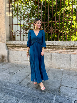 Vestido nudo azul | Ella - Alalá Moda Mujer