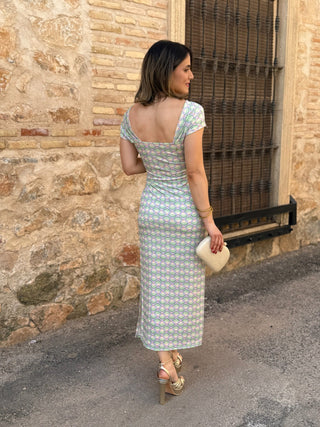 Vestido nudo estampado | Camila - Alalá Moda Mujer