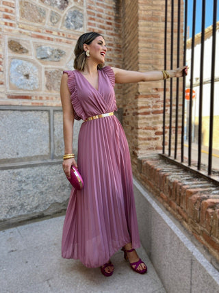 Vestido plisado | Lucia rosa - Alalá Moda Mujer