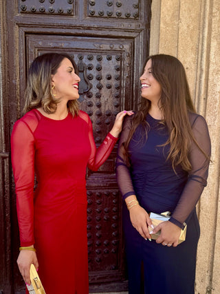Vestido tul azul marino | Amelie - Alalá Moda Mujer
