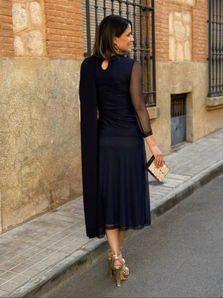 Vestido Tul azul marino | Lia - Alalá Moda Mujer
