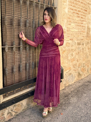 Vestido tul estampado | Cloe - Alalá Moda Mujer