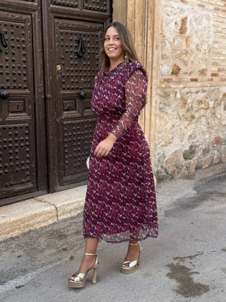 Vestido Tul Estampado | Dama - Alalá Moda Mujer