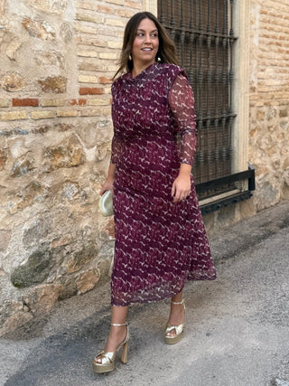 Vestido Tul Estampado | Dama - Alalá Moda Mujer