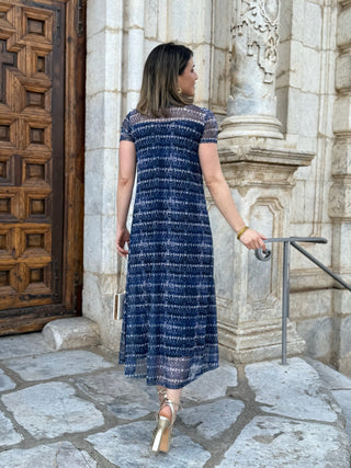 Vestido Tul estampado | Hally - Alalá Moda Mujer