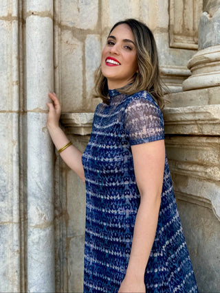Vestido Tul estampado | Hally - Alalá Moda Mujer