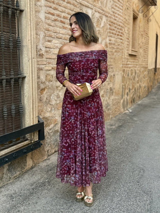 Vestido Tul Estampado| Vera - Alalá Moda Mujer