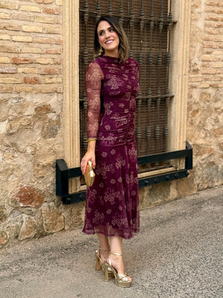 Vestido Tul estampado | Zafiro - Alalá Moda Mujer