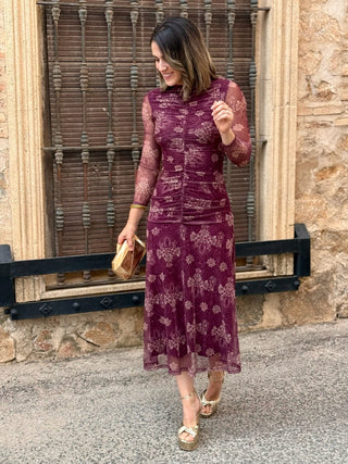 Vestido Tul estampado | Zafiro - Alalá Moda Mujer