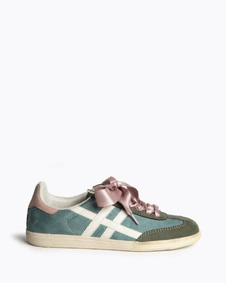 Zapatillas verde con detalle rosa | Zeisa - Alalá Moda Mujer