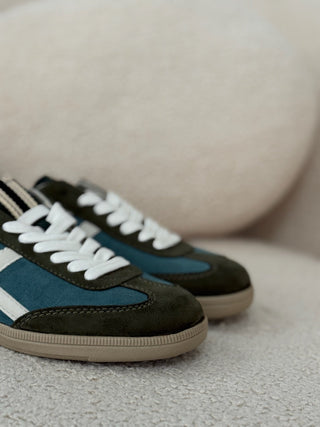 Zapatillas verde con detalle rosa | Zeisa - Alalá Moda Mujer