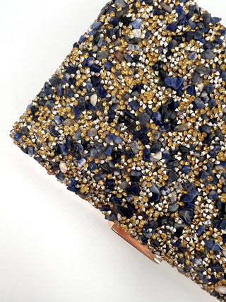 Bolso clutch pedreria azul - Alalá Moda Mujer