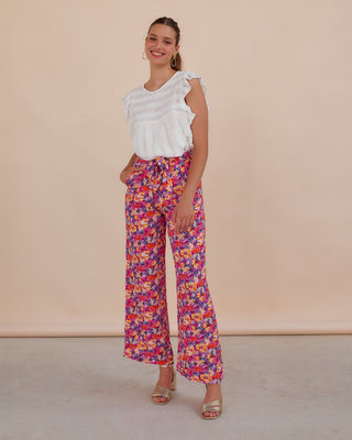 Pantalón estampado | Rosa - Alalá Moda Mujer