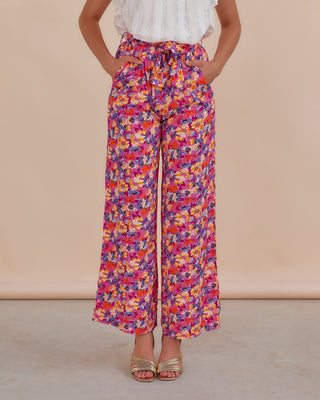 Pantalón estampado | Rosa - Alalá Moda Mujer