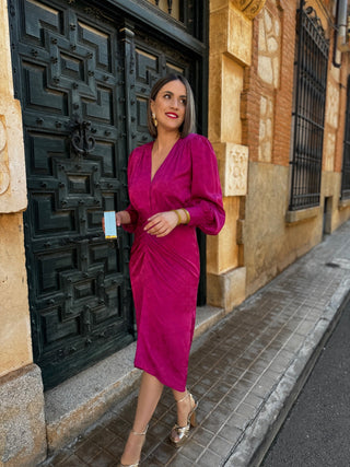 Vestido estampado jaquard | Atenas - Alalá Moda Mujer