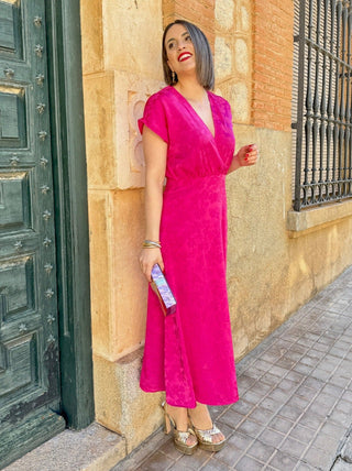 Vestido estampado jaquard | Filipa - Alalá Moda Mujer