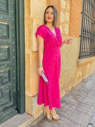 Vestido estampado jaquard | Filipa - Alalá Moda Mujer