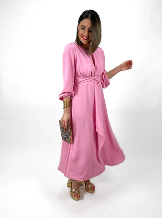 Vestido fluido rosa | Vera - Alalá Moda Mujer