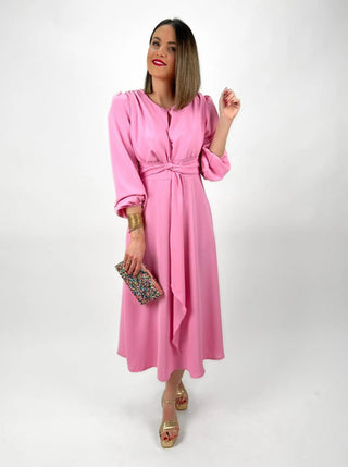 Vestido fluido rosa | Vera - Alalá Moda Mujer