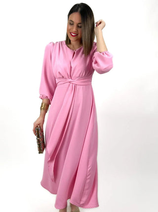 Vestido fluido rosa | Vera - Alalá Moda Mujer