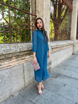 Vestido gasa azul noche | Juliette - Alalá Moda Mujer