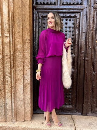 Vestido gasa buganvilla | Giorgia - Alalá Moda Mujer