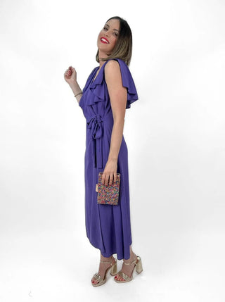 Vestido Mallorca purpura - Alalá Moda Mujer