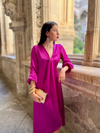 Vestido midi buganvilla | Julen - Alalá Moda Mujer
