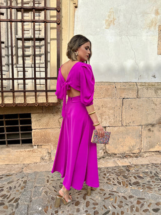 Vestido midi buganvilla | Rachel - Alalá Moda Mujer