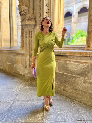 Vestido midi verde | Scarlet - Alalá Moda Mujer
