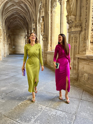 Vestido midi verde | Scarlet - Alalá Moda Mujer