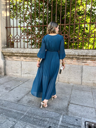 Vestido nudo azul | Ella - Alalá Moda Mujer
