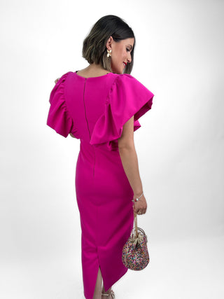 Vestido volantes | Rocío fucsia - Alalá Moda Mujer