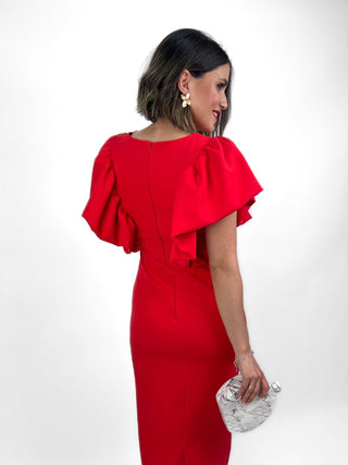 Vestido volantes | Rocío rojo - Alalá Moda Mujer