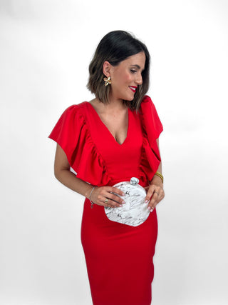 Vestido volantes | Rocío rojo - Alalá Moda Mujer