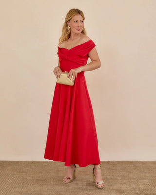 Vestido vuelo | Gala Rojo - Alalá Moda Mujer