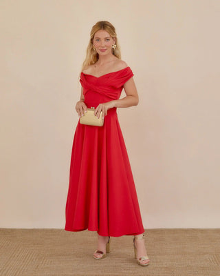 Vestido vuelo | Gala Rojo - Alalá Moda Mujer